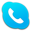 Skype Phone Normal Icon 128x128 png